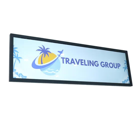 Supermarket Shelf Long LCD Display Android HD Narrow Screen Supermarket Shelf Strip Display 4K Advertising Display Digital Signage Monitor Ad Player LED Screen 